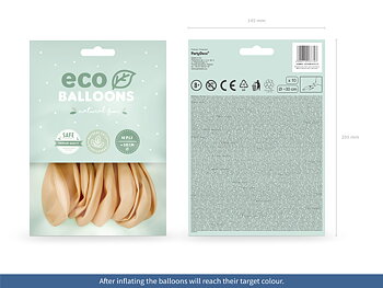 Eco Ballonger 30cm pastell, ljus persika