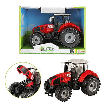 Röd traktor 19cm - frikton