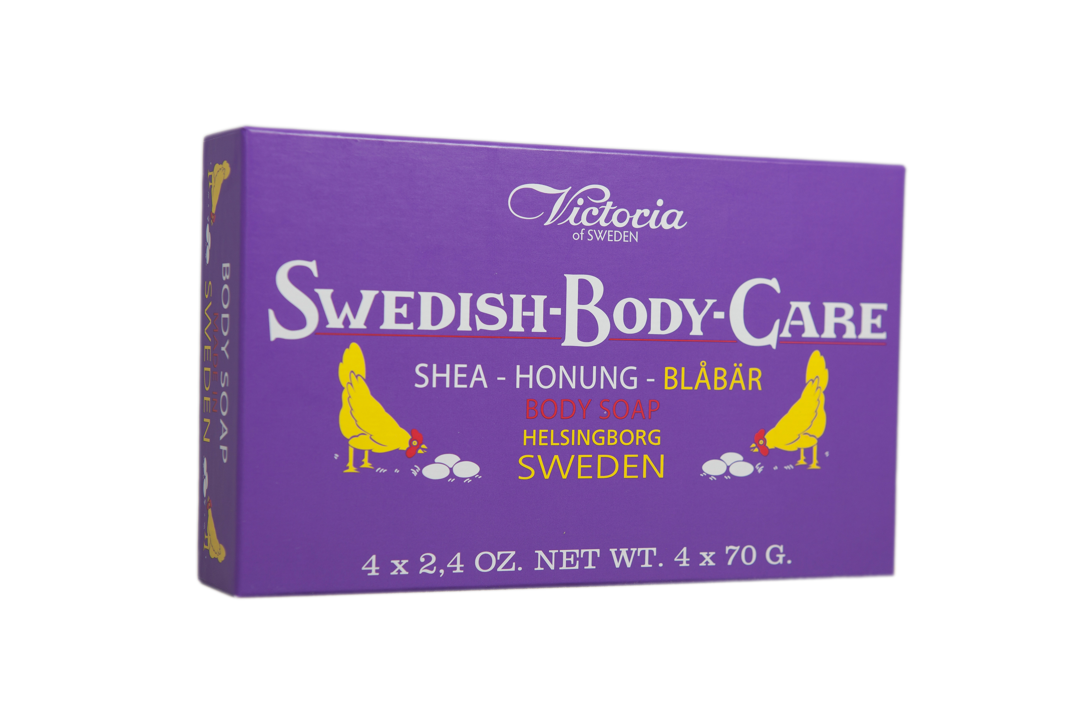 Swedish Body Care - Blåbär 4-pack (4x70g)