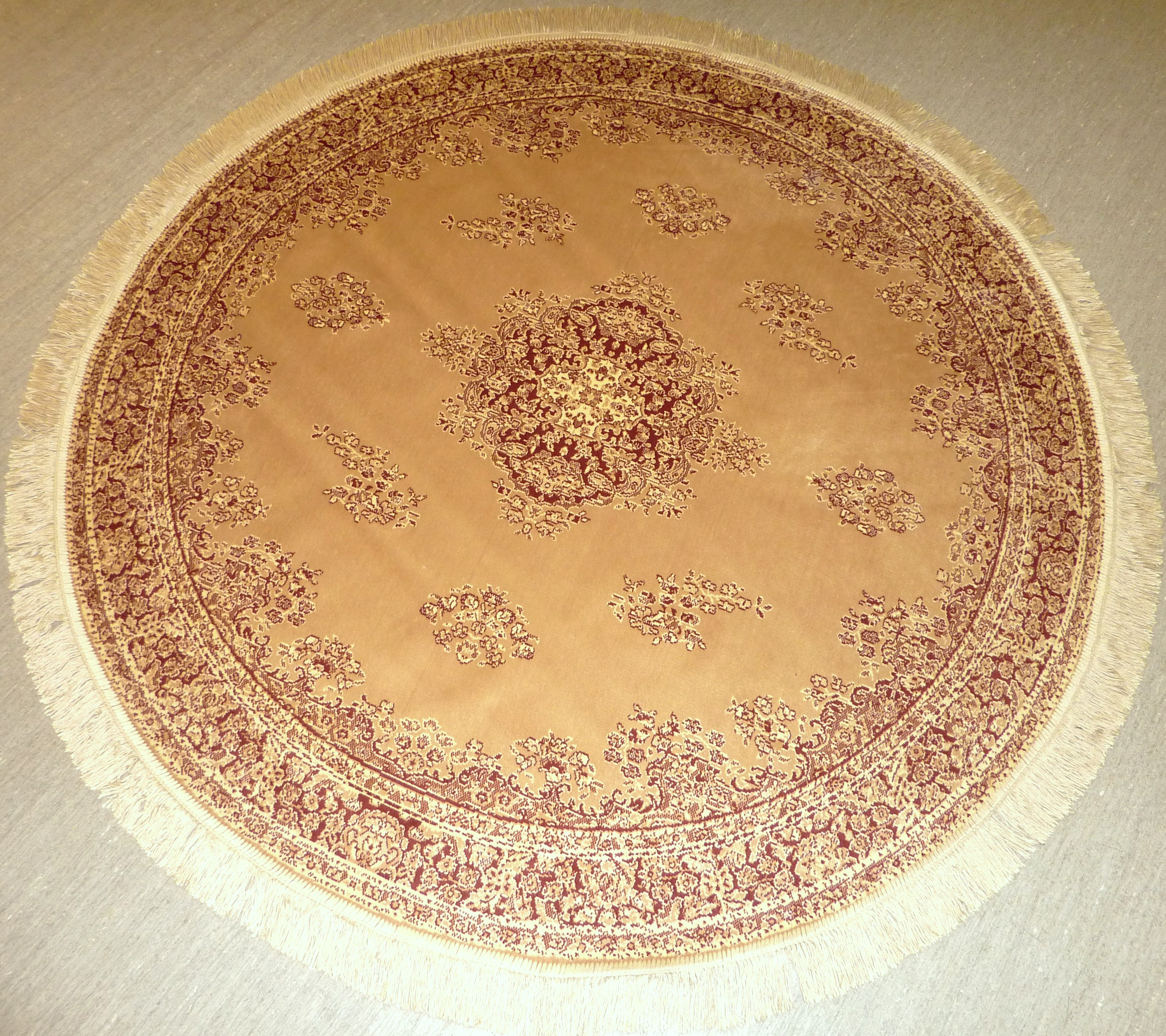 Venus 140 cm rund, oliv, beige, ljusblå  - 2
