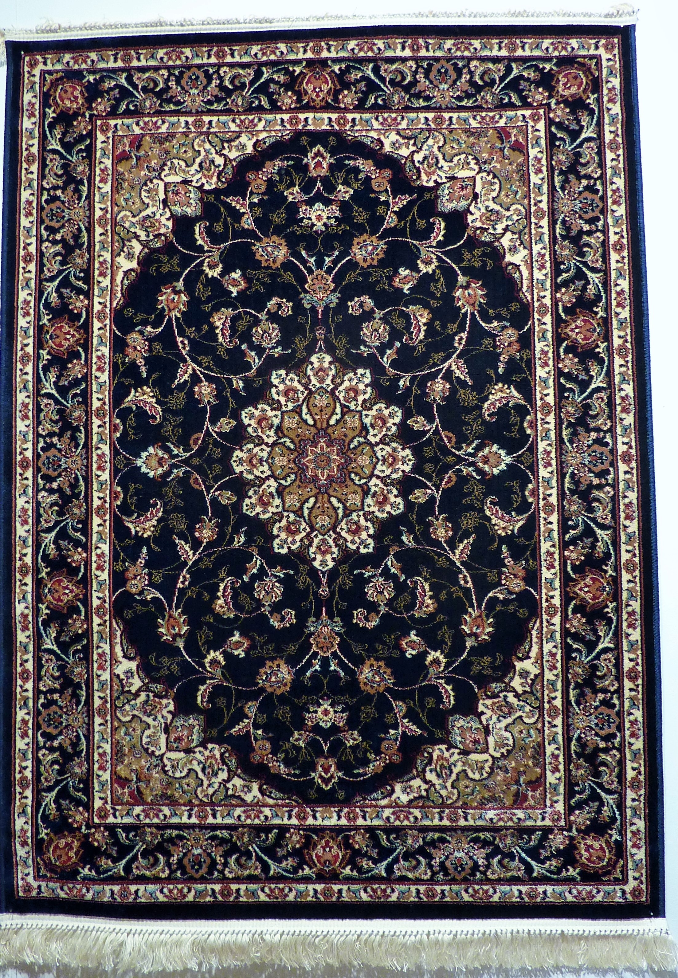Keshan mörkblå 50 x 80, 67 x 105, 80 x 125, 100 x 140