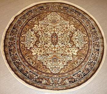 Gulden creme 120 x 120 cm rund, 150 x 150 cm rund