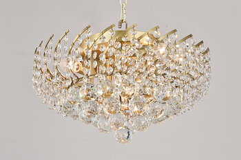Kristallplafond Leonore antik mässing
