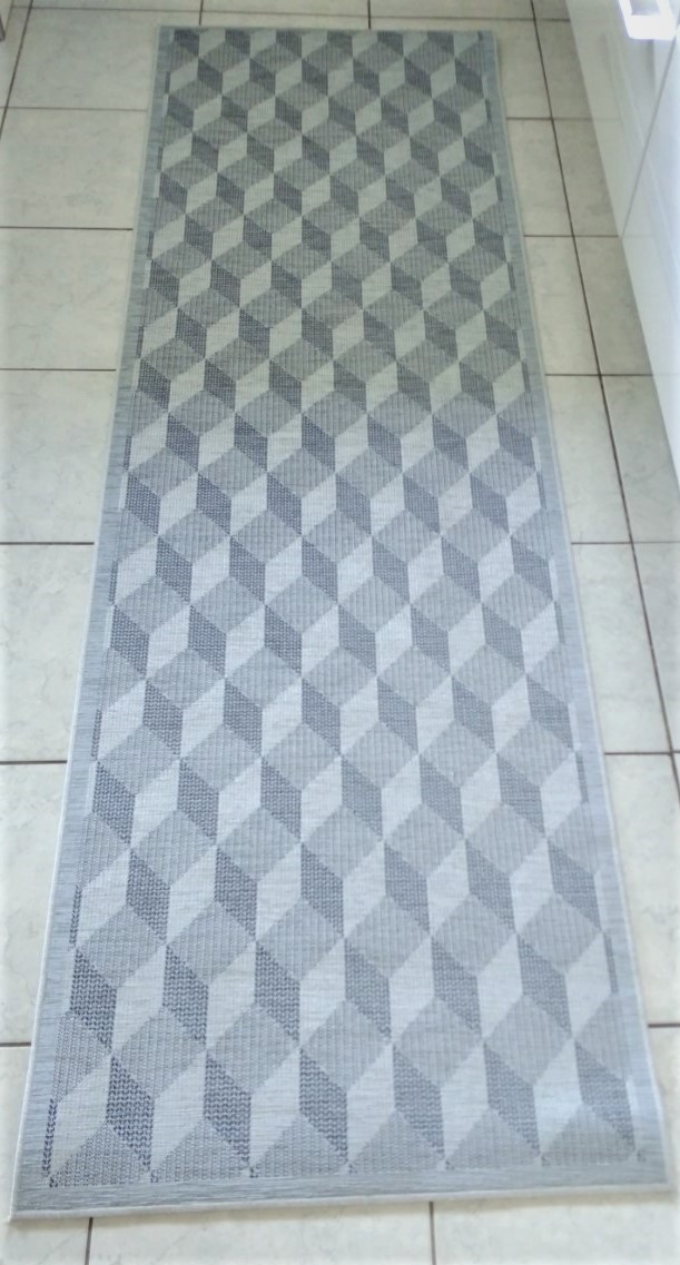 Napoli grafisk design  67 x 210 blå, beige, grå - 6