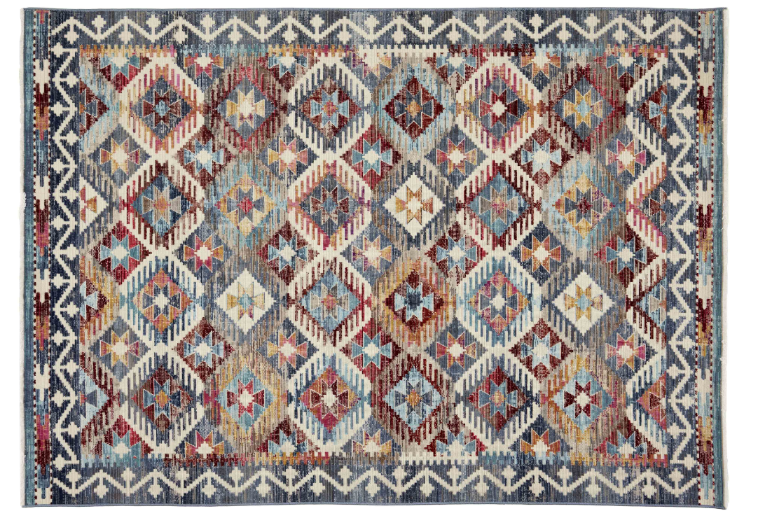 Kelim blå/röd  90 x 140, 140 x 190, 160 x 240, 200 x 290, 240 x 340, 300 x 400 - 2