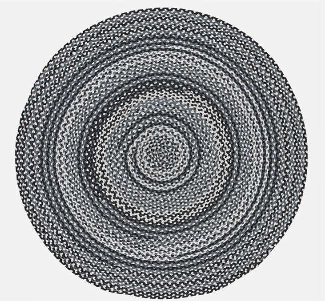Flätan blå-grå 120 cm och 160 cm