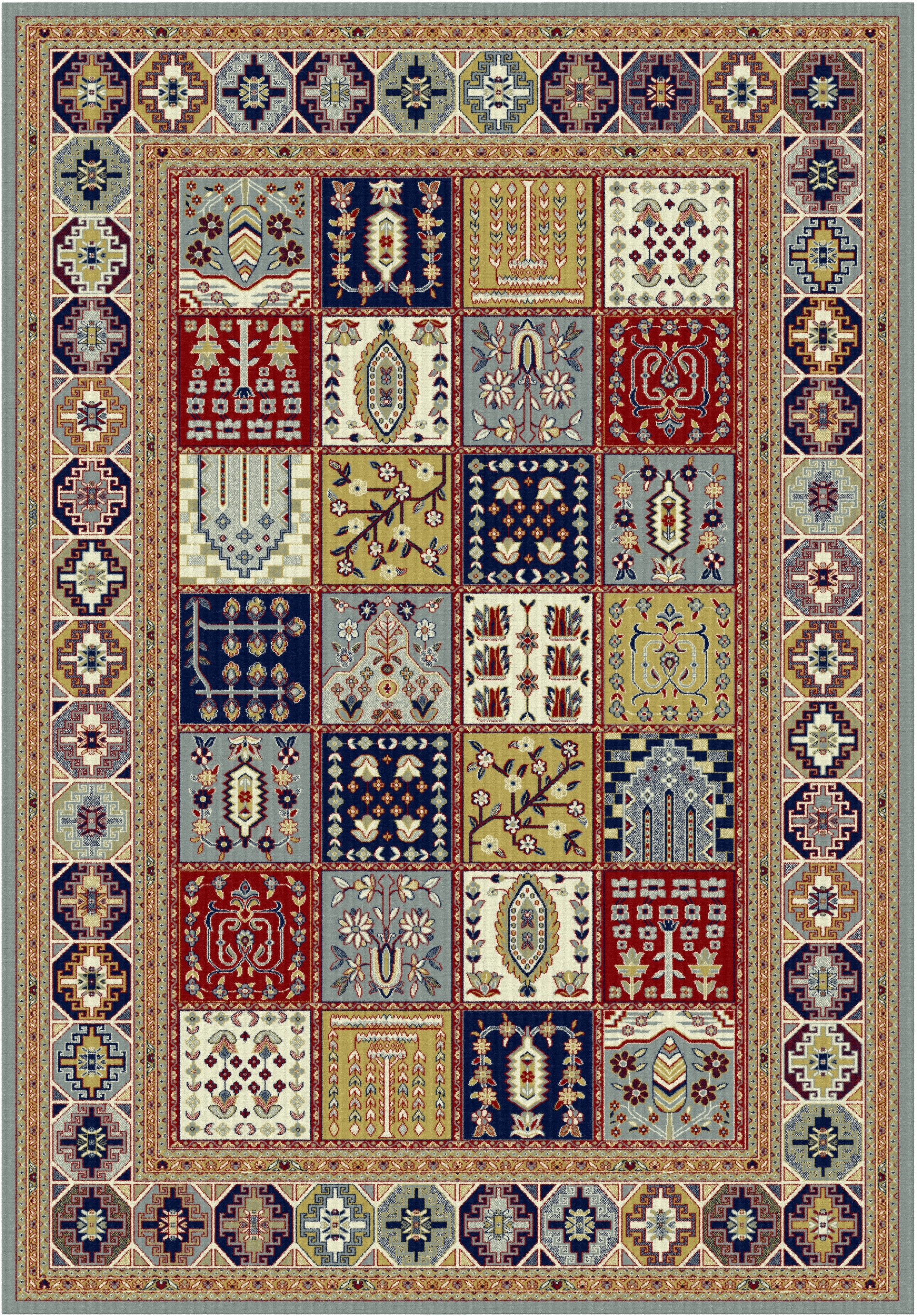 Harmoni Paftali grå 67 x 105, 67 x 210, 160 x 230