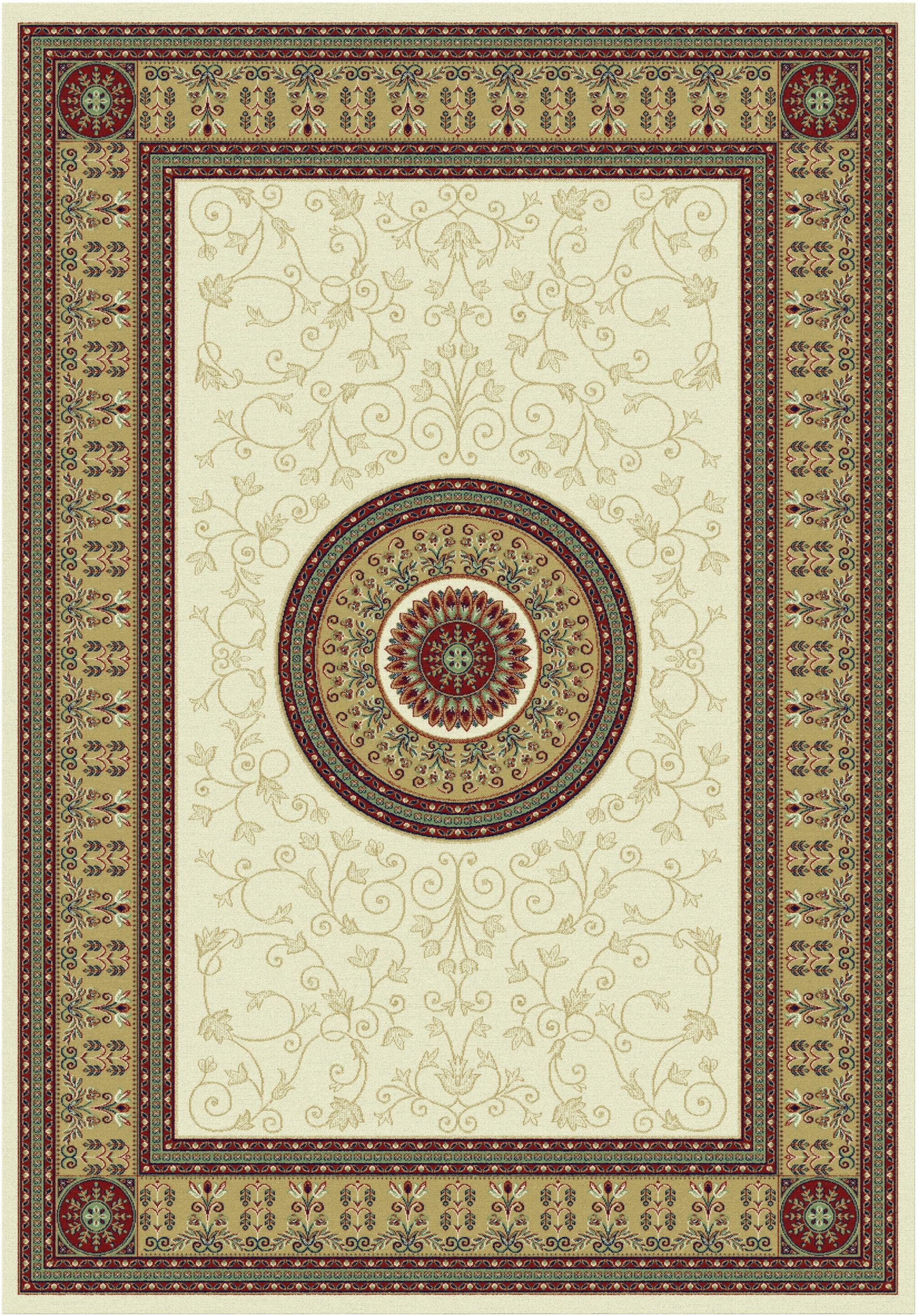 Circle creme, mörkblå finns i 160 x 230 Rek.-pris 2 500:-