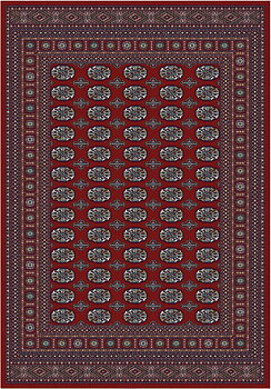 Harmoni Bouchara röd  67 x 210