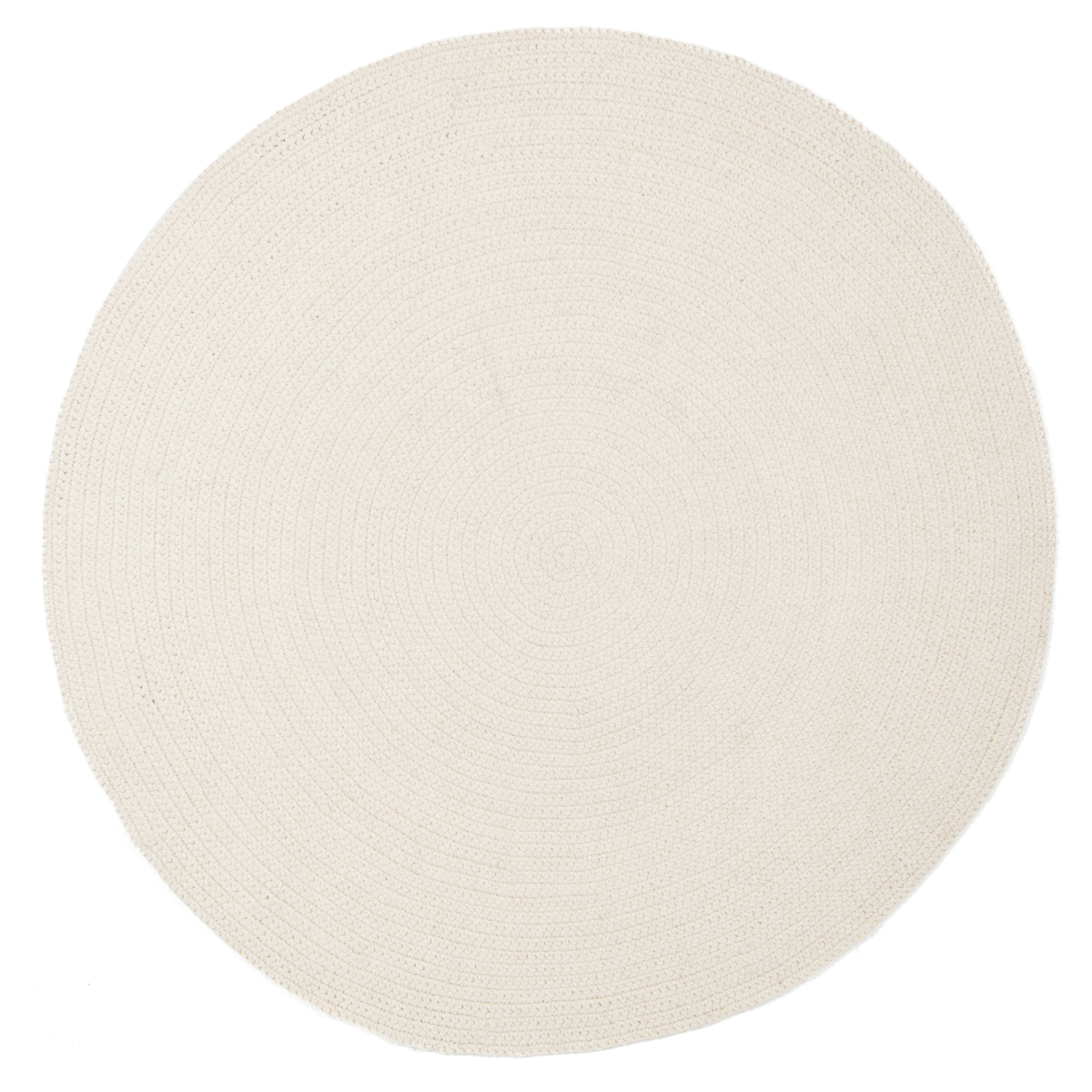 Atlas natur och vit 160 cm rund - 4