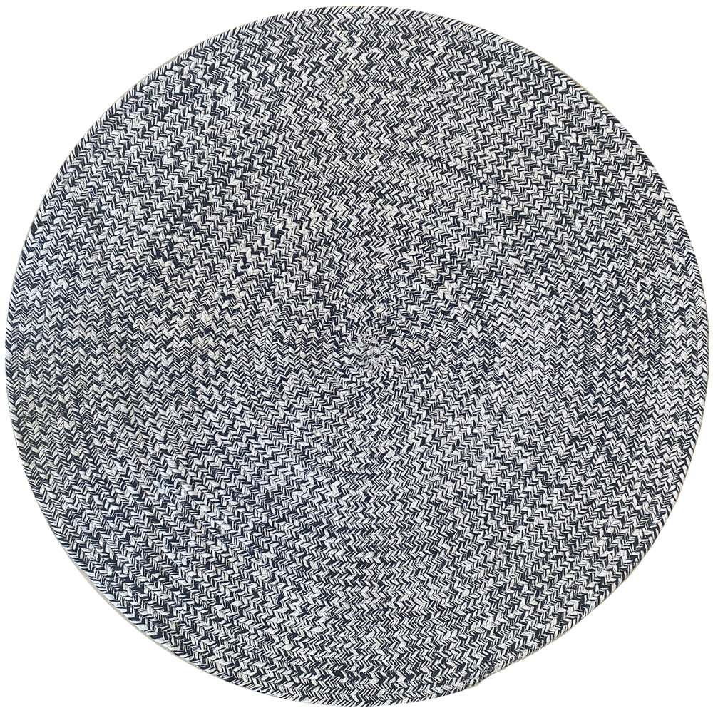 Country rund 80cm, 160 cm och 240 cm rund stone-svart/vit