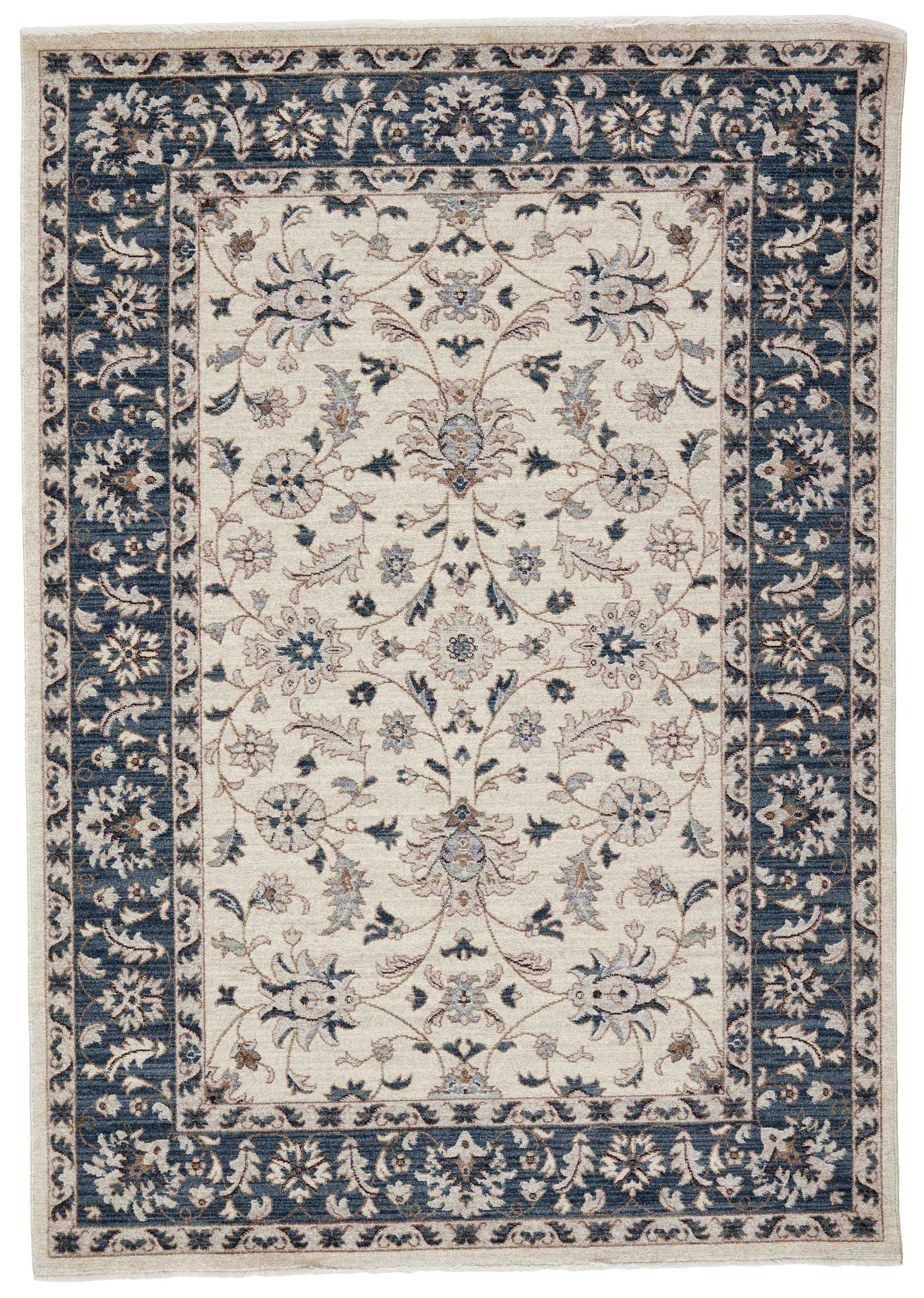 Ziegler140 x 190, 170 x 240, 200 x 290 cm creme-blau