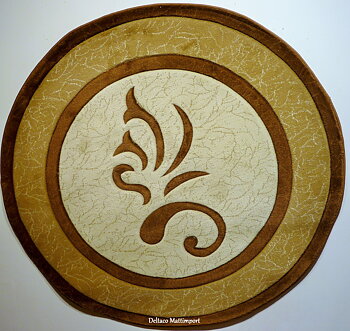 Elegant brun 150 cm rund, 200 cm rund 140 x 200