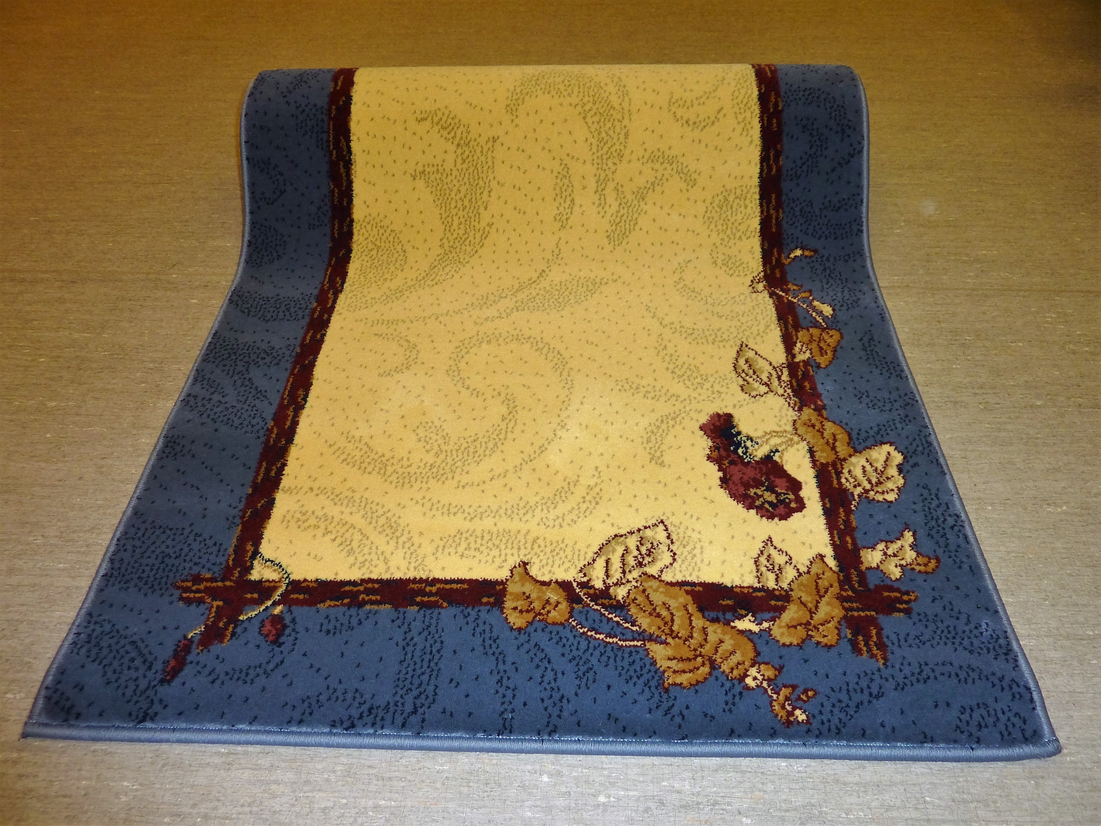 Esme  creme/blå 80 x 200, 80 x 250, 80 x 400, 100 x 300, 100 x 400,100 x 500 - 2