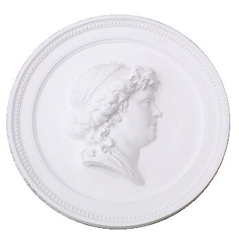 Gipsmedaljong Anna Maria Lenngren