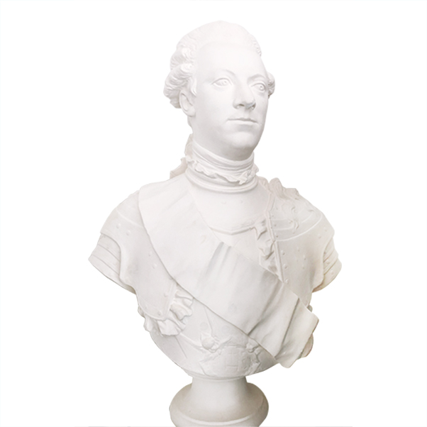 Byst i gips, Gustav III. Avgjutning av Tobias Sergels original.