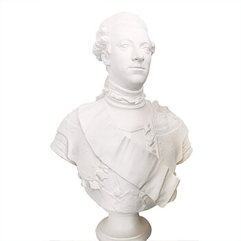 Byst i gips, Gustav III. Avgjutning av Tobias Sergels original.
