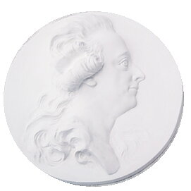 Gipsmedaljong Gustav III. 