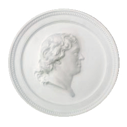 Gipsmedaljong av K.G. af Leopold. Avgjuten av Tobias Sergels original