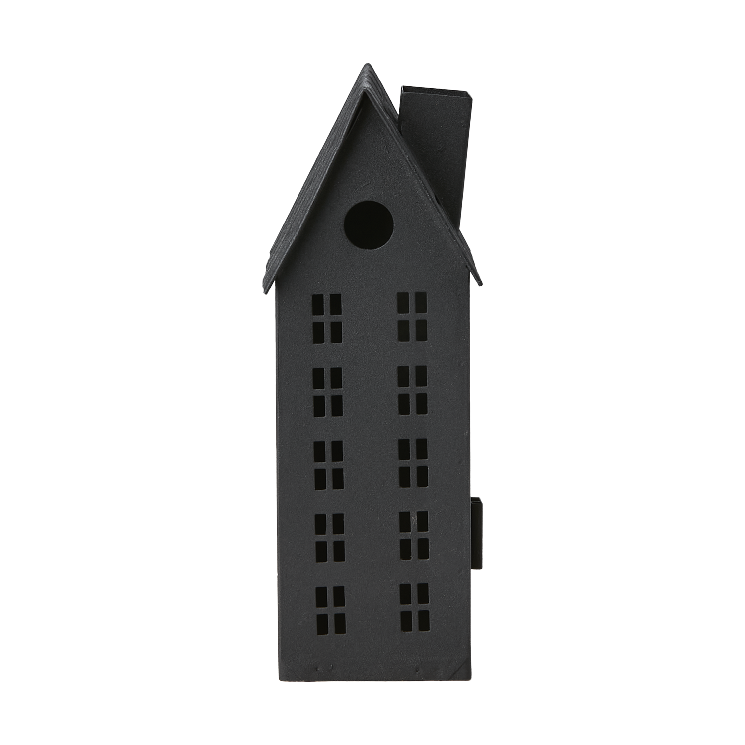 Fenix hus, ljuslykta i svart järn från Affari of Sweden