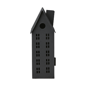 Fenix hus, ljuslykta i svart järn från Affari of Sweden