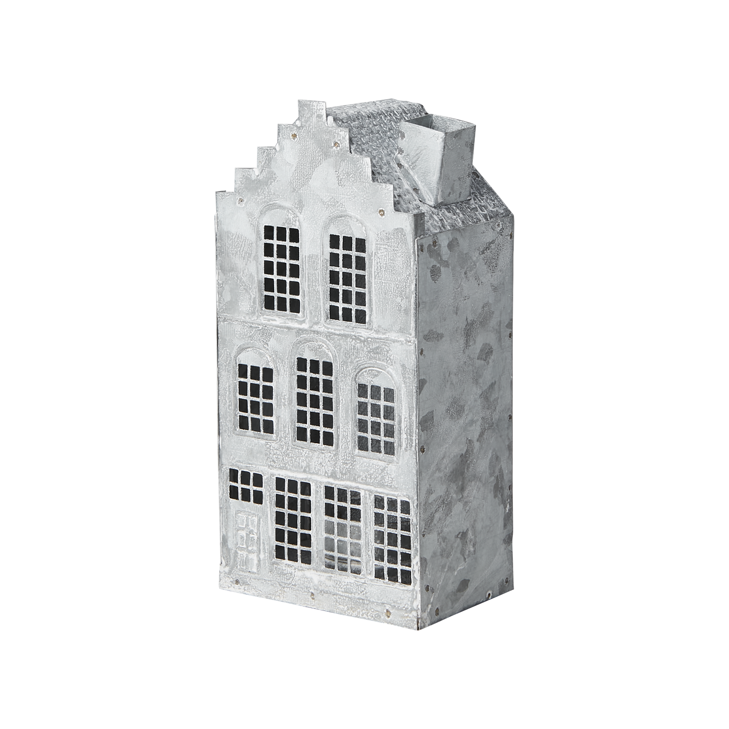 Fenix hus, ljuslykta i zinklook från Affari of Sweden