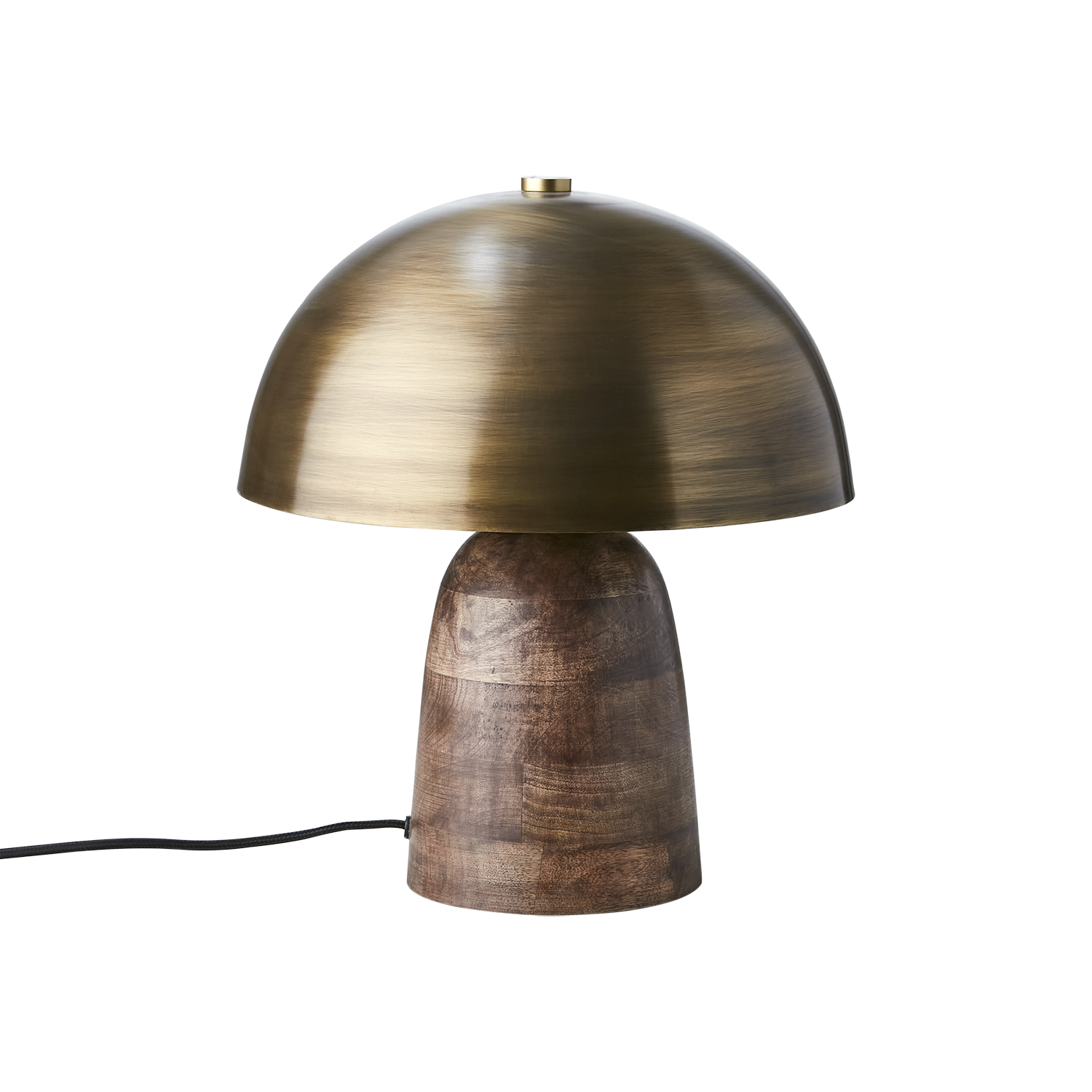 Bordslampa fungi mässingsfärgad/brun i storlek L