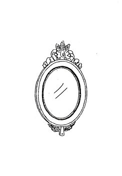 Oval spegel
