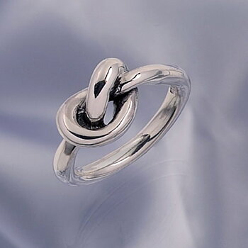 Sterlingring " kärleksknuten"