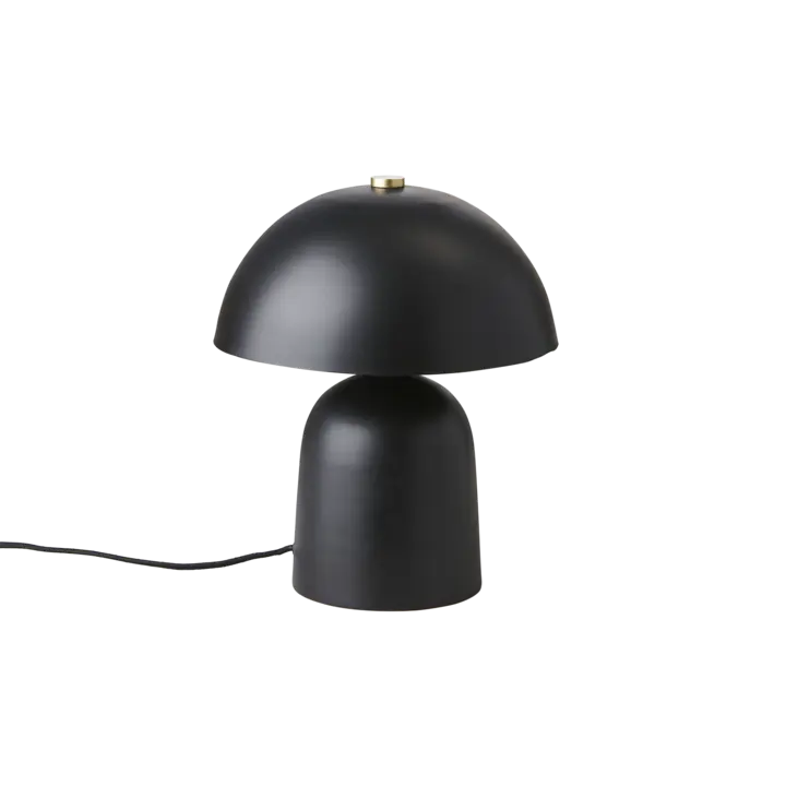 Fungi, svart bordslampa , svamplampa för bord från Affari i stl S