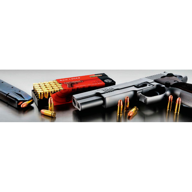 PATR 9MM LUGER GECO VM 8,0G 50 (TOMBAK) 1000 st.