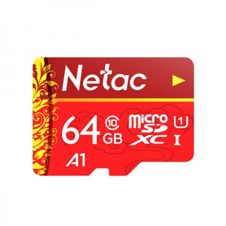 Netac Micro SD 64GB minneskort Class 10