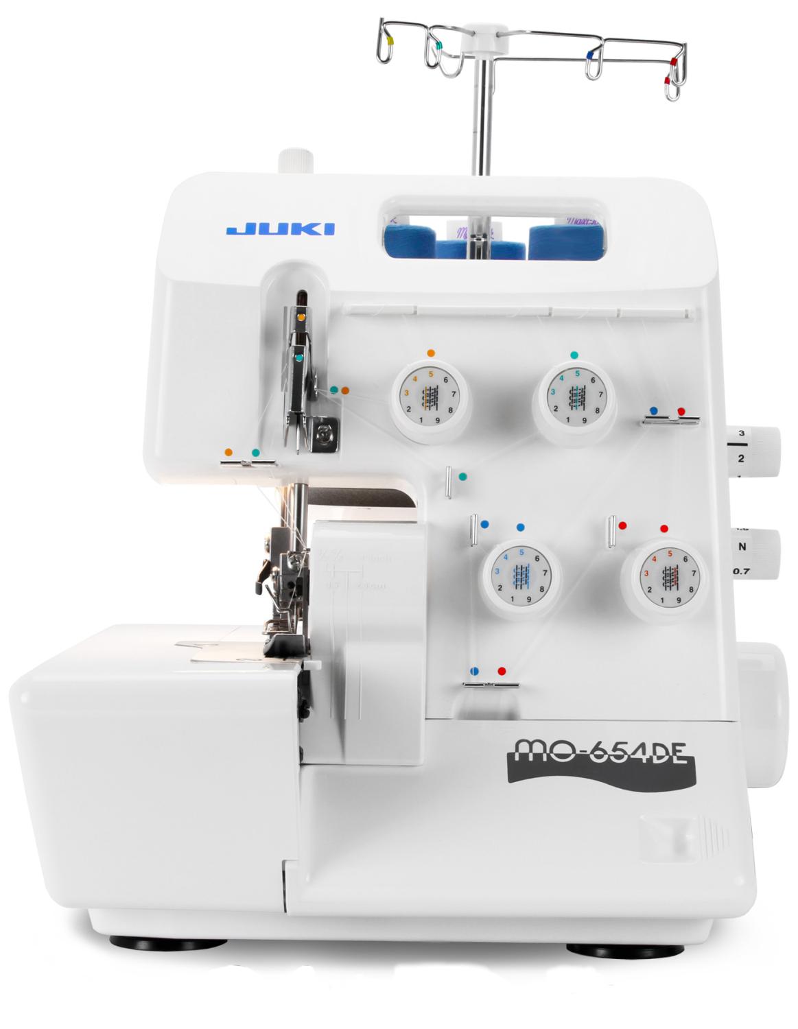 JUKI  MO-654DEN. 2-nål, 2/3/4-trådig overlock. MO-654DE är enkel och användarvänlig och vi kan garantera dig en trogen partner! - 3