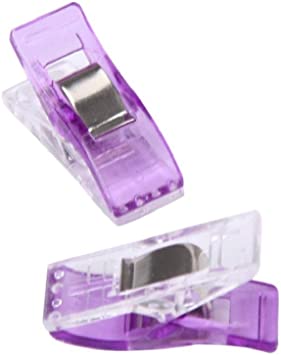 Clips 10 st lila