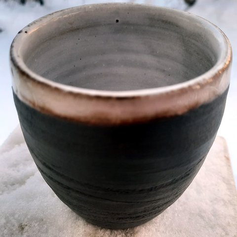 Mugg Raw Hjärta, Svart, Handgjord keramik, sf