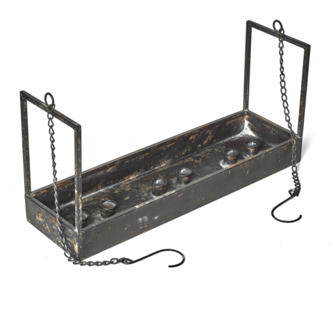 Hanging candle holder for 6 candles, rustic, i am interior
