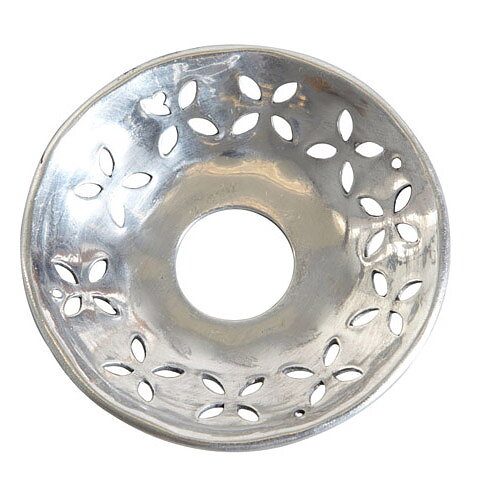 Candle cuff, antique silver