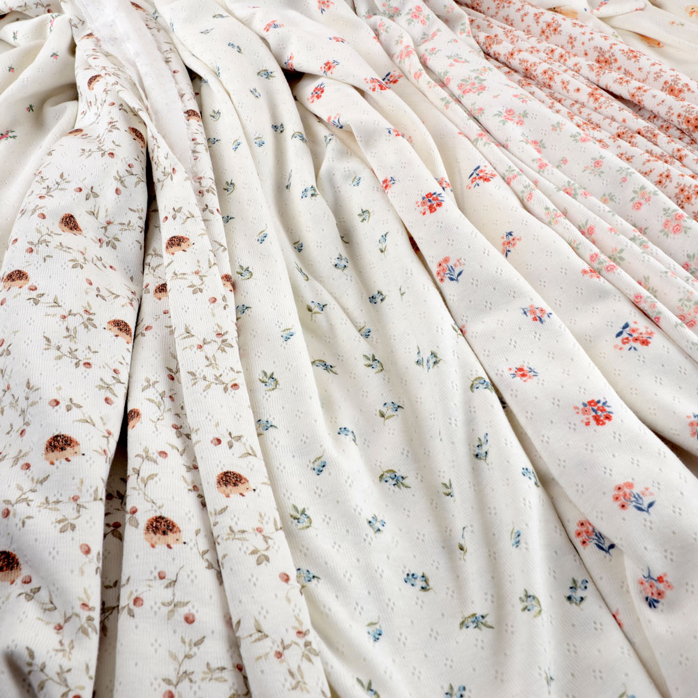 RUSTY FLORALS - POINTELLE JERSEY - 4