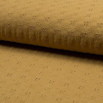 MUSLIN EMBROIDERY - OCRE
