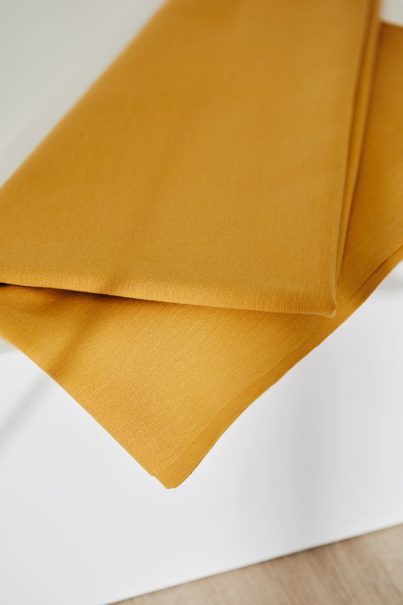 PLAIN PONTE KNIT - MUSTARD