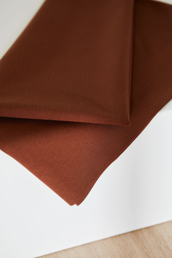 PLAIN PONTE KNIT - PECAN