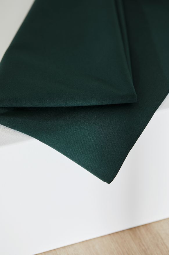PLAIN PONTE KNIT - DEEP GREEN