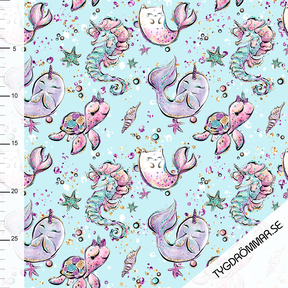 LYCRA - MERMAID LIGHT BLUE