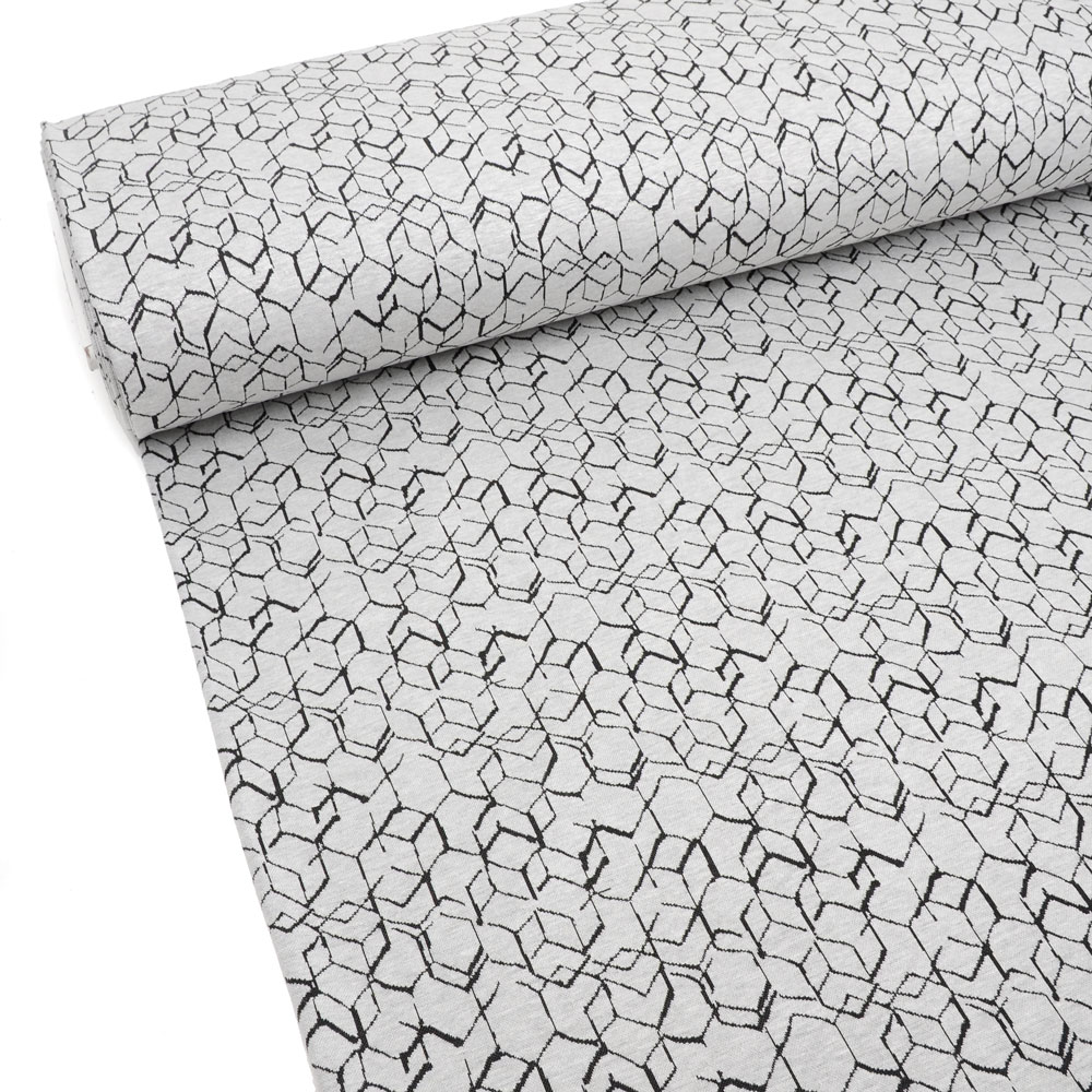 CUBE JAQCARD - LIGHT GRAY