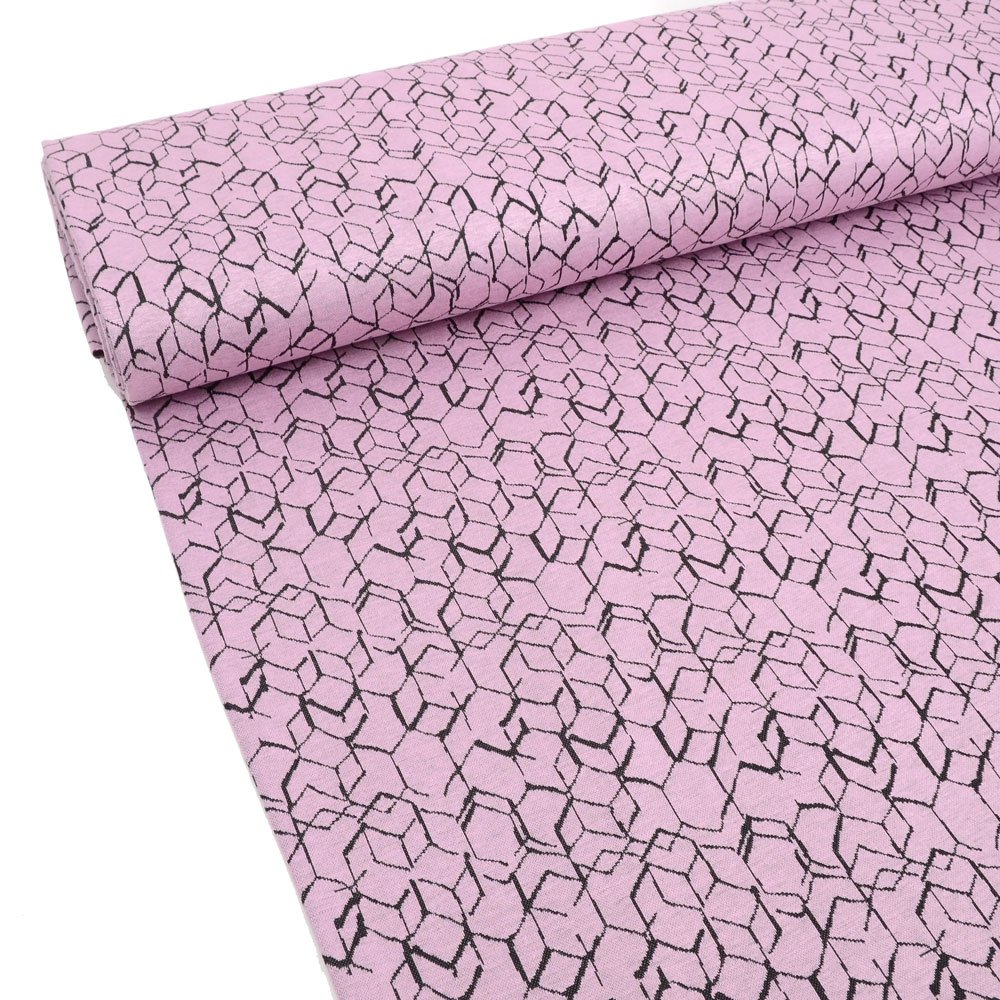 CUBE JAQCARD - DUSTY ROSE