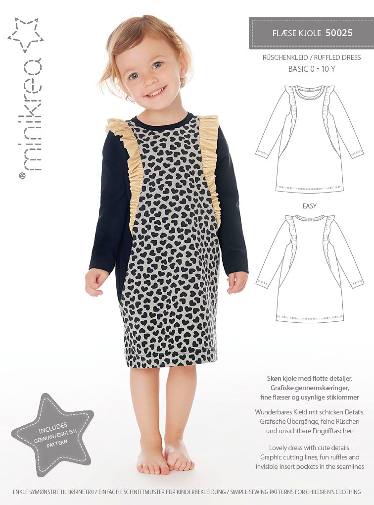 RUFFLE DRESS - MINIKREA 50025
