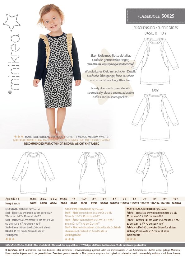 RUFFLE DRESS - MINIKREA 50025 - 2