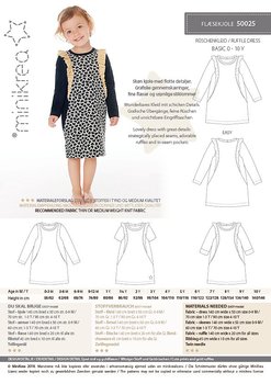 RUFFLE DRESS - MINIKREA 50025