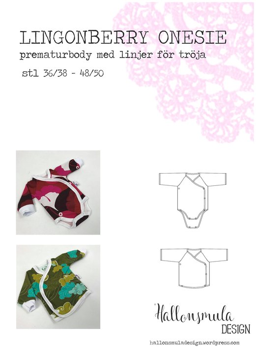 PREMATUR LINGONBERRY ONESIE -  36/38-48/50
