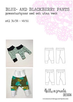PREMATUR BLUE AND BLACKBERRY PANTS -  36/38-48/50